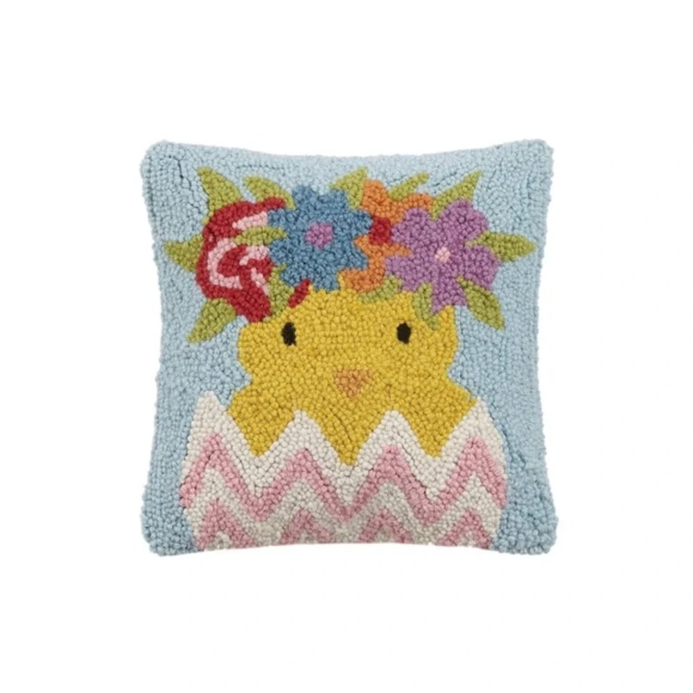 🆕 Flower Crown Chick Hook Pillow
